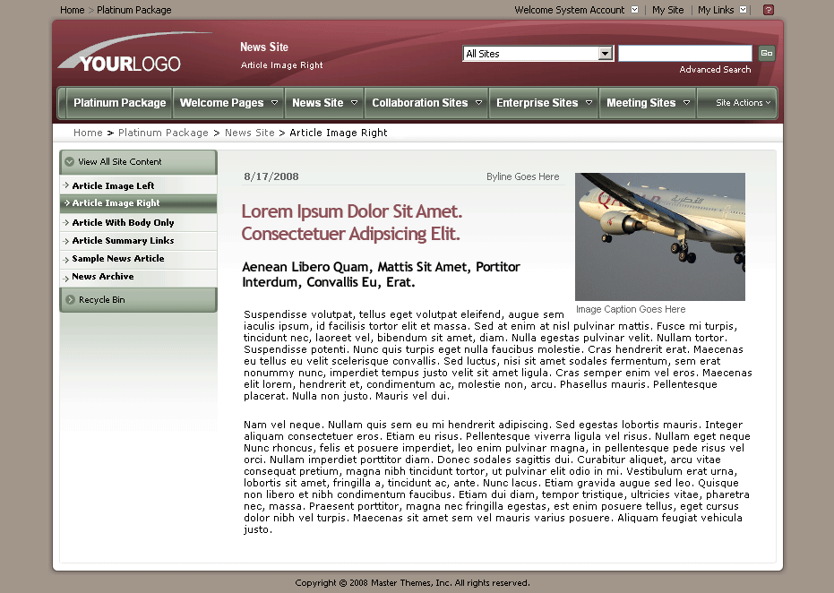 SharePoint Theme - SharepointPackages.Com