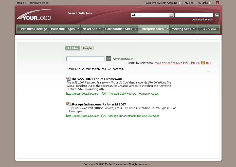 SharePoint Theme - SharepointPackages.Com