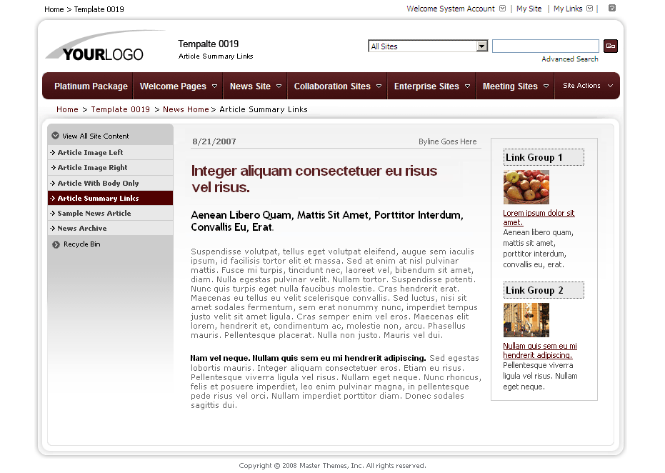 SharePoint Theme - SharepointPackages.Com