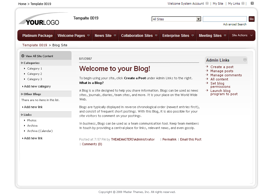 SharePoint Theme - SharepointPackages.Com