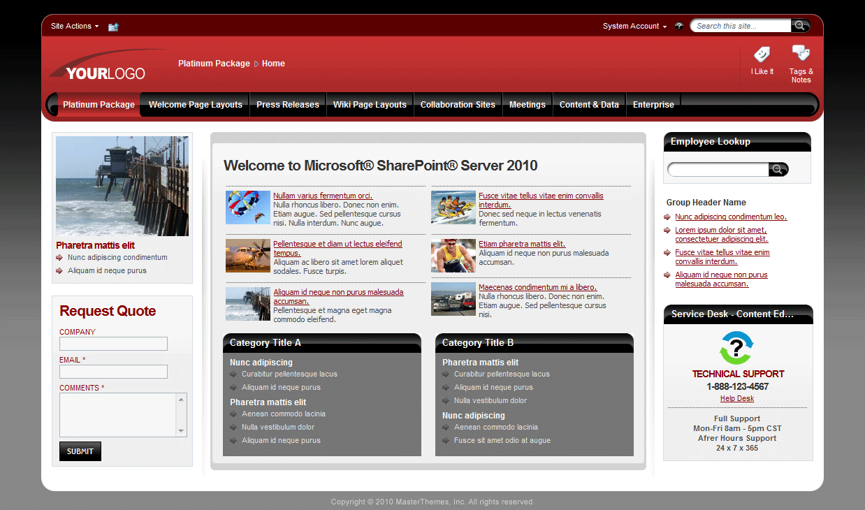 <h1>SharePoint Theme - SharepointPackages.Com