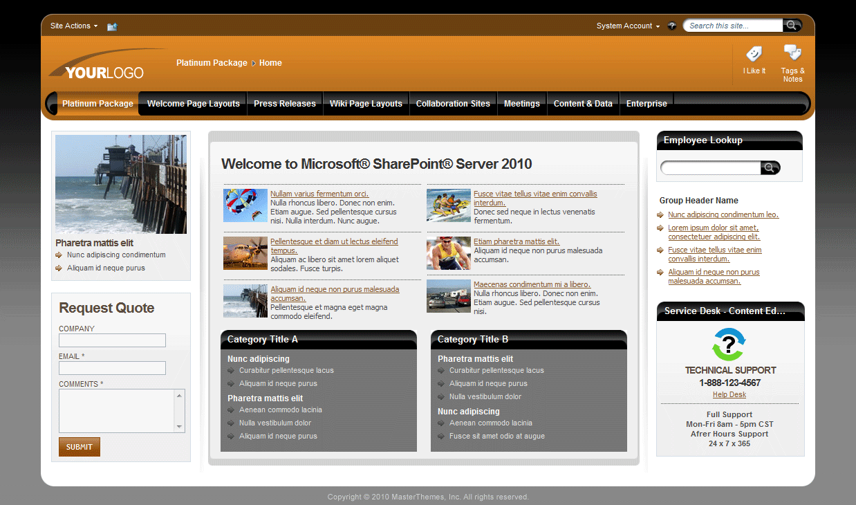 <h1>SharePoint Theme - SharepointPackages.Com
