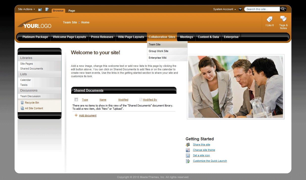 <h1>SharePoint Theme - SharepointPackages.Com
