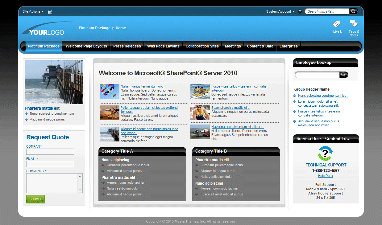 <h1>SharePoint Theme - SharepointPackages.Com
