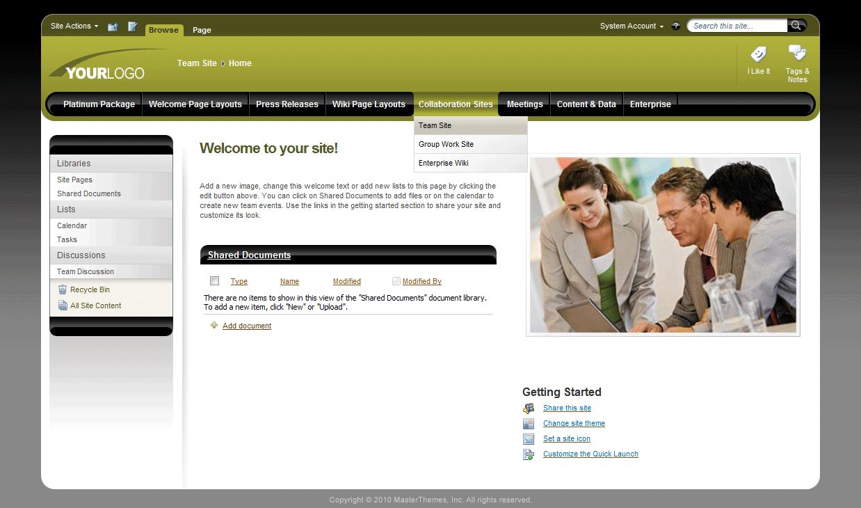 <h1>SharePoint Theme - SharepointPackages.Com