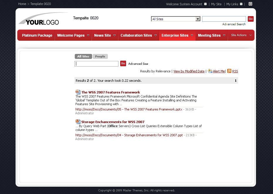 SharePoint Theme - SharepointPackages.Com