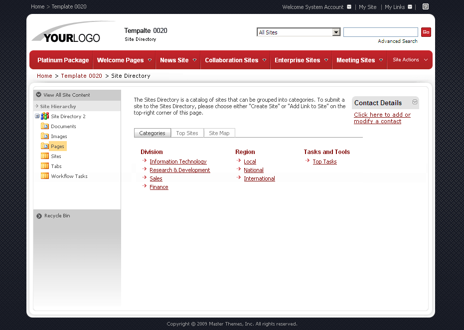 SharePoint Theme - SharepointPackages.Com