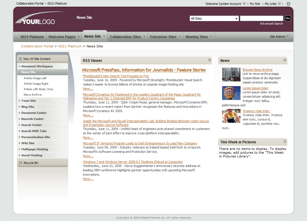 SharePoint Theme - SharepointPackages.Com
