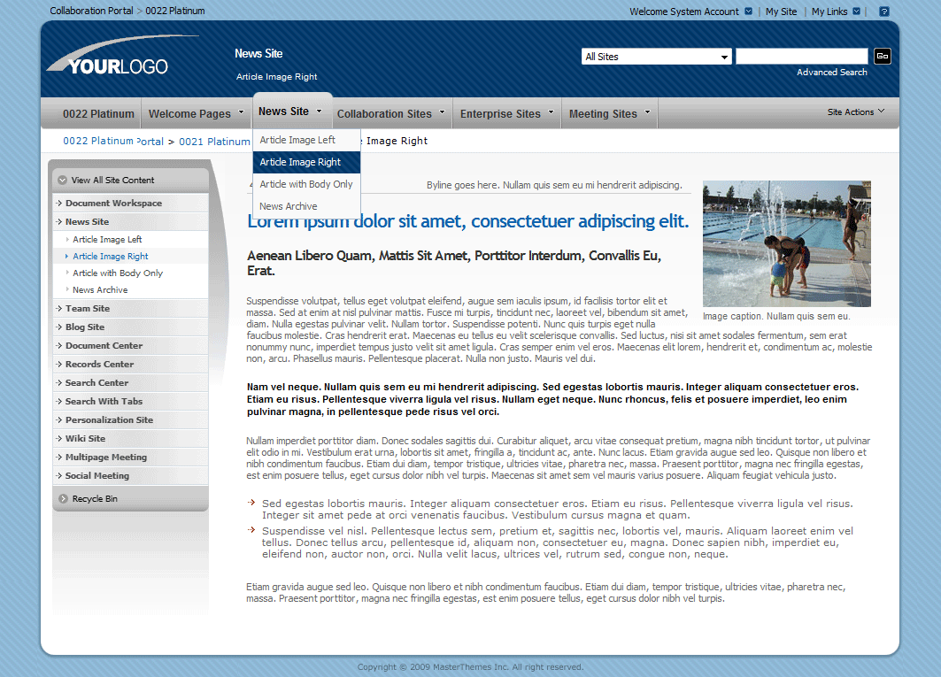 SharePoint Theme - SharepointPackages.Com