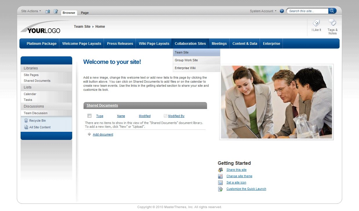 <h1>SharePoint Theme - SharepointPackages.Com