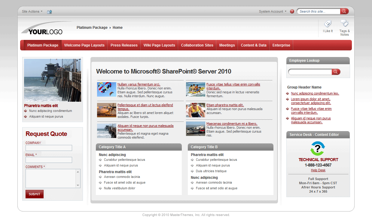<h1>SharePoint Theme - SharepointPackages.Com