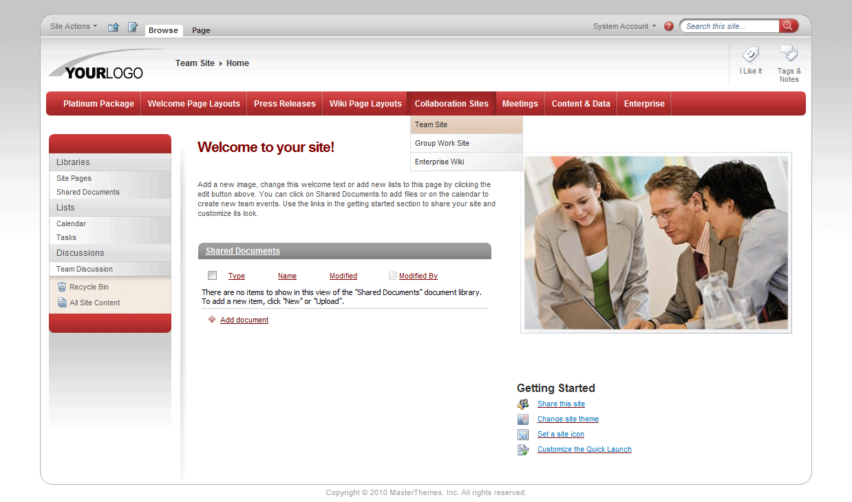 <h1>SharePoint Theme - SharepointPackages.Com