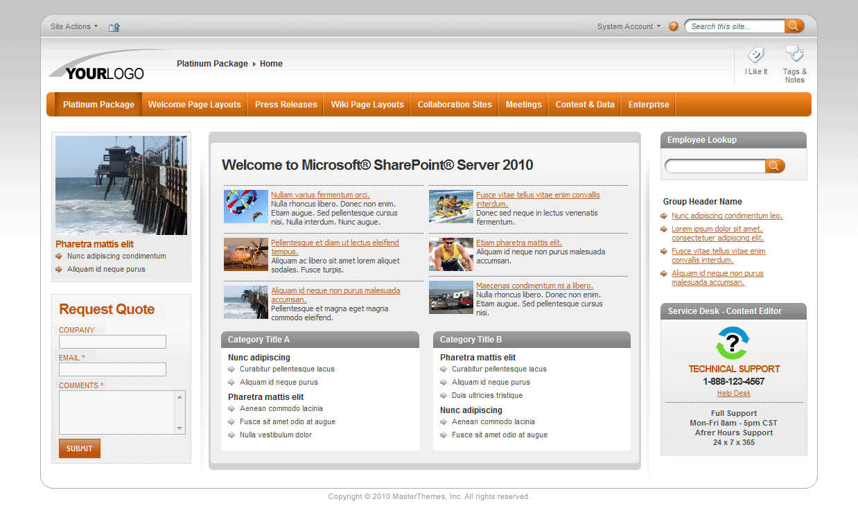 <h1>SharePoint Theme - SharepointPackages.Com