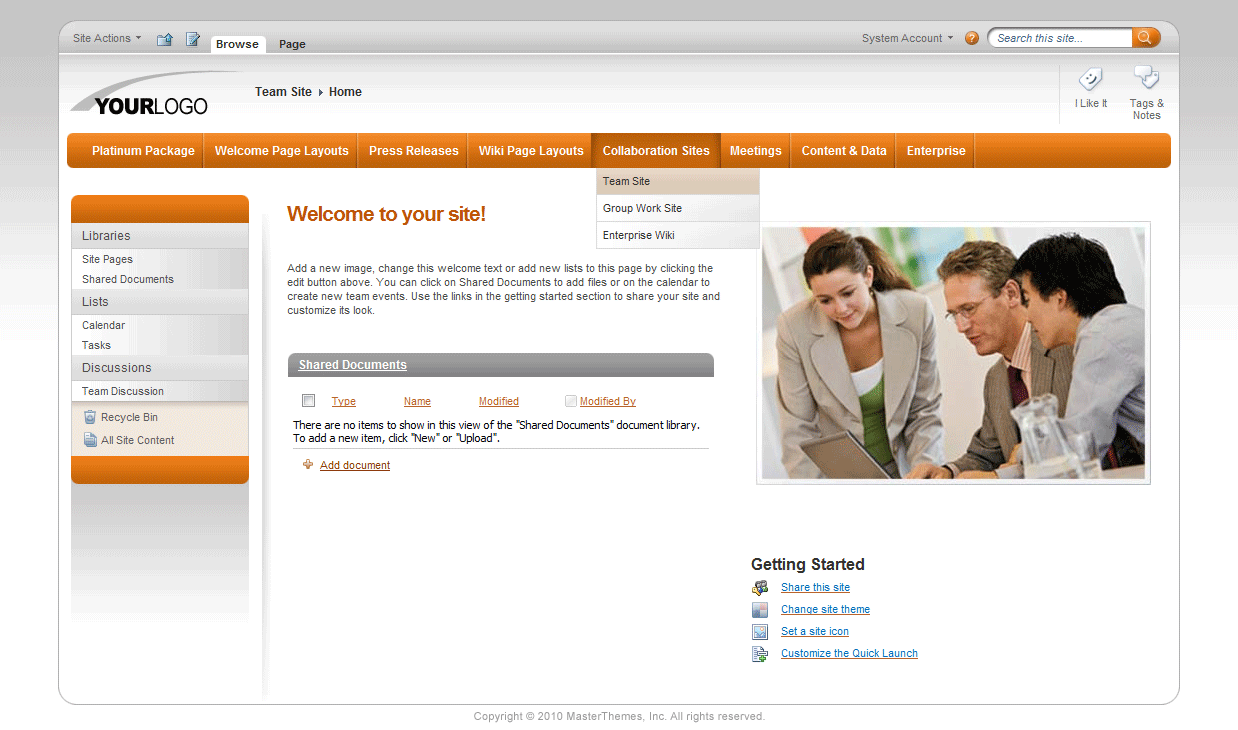 <h1>SharePoint Theme - SharepointPackages.Com
