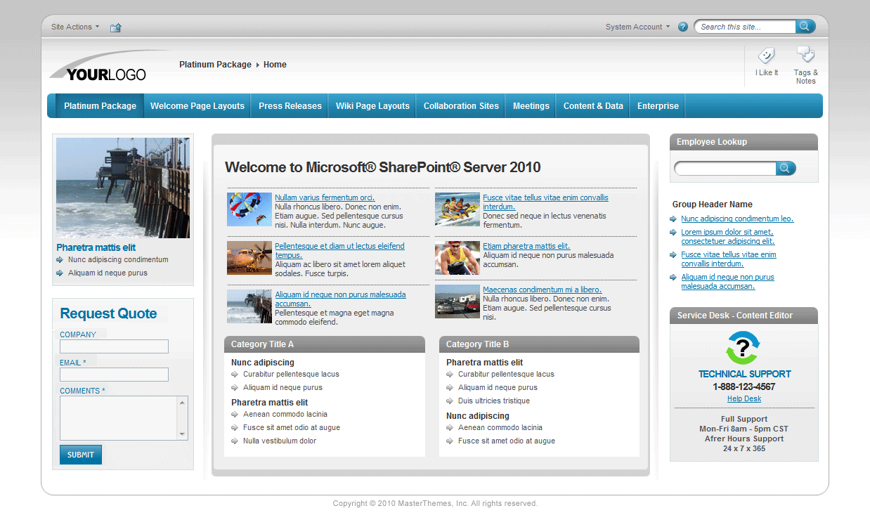 <h1>SharePoint Theme - SharepointPackages.Com