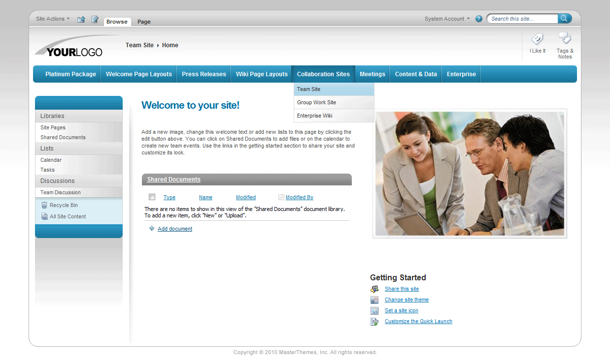 <h1>SharePoint Theme - SharepointPackages.Com