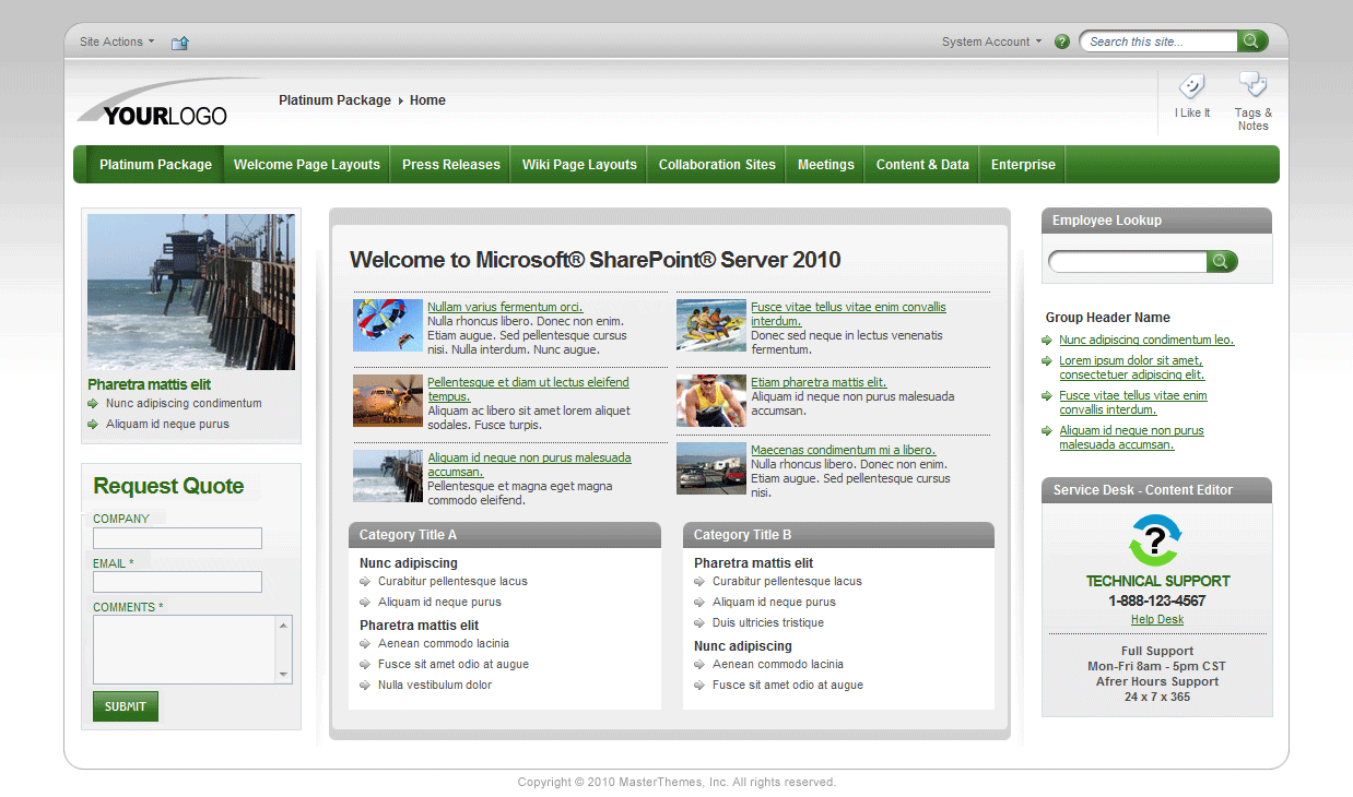 <h1>SharePoint Theme - SharepointPackages.Com