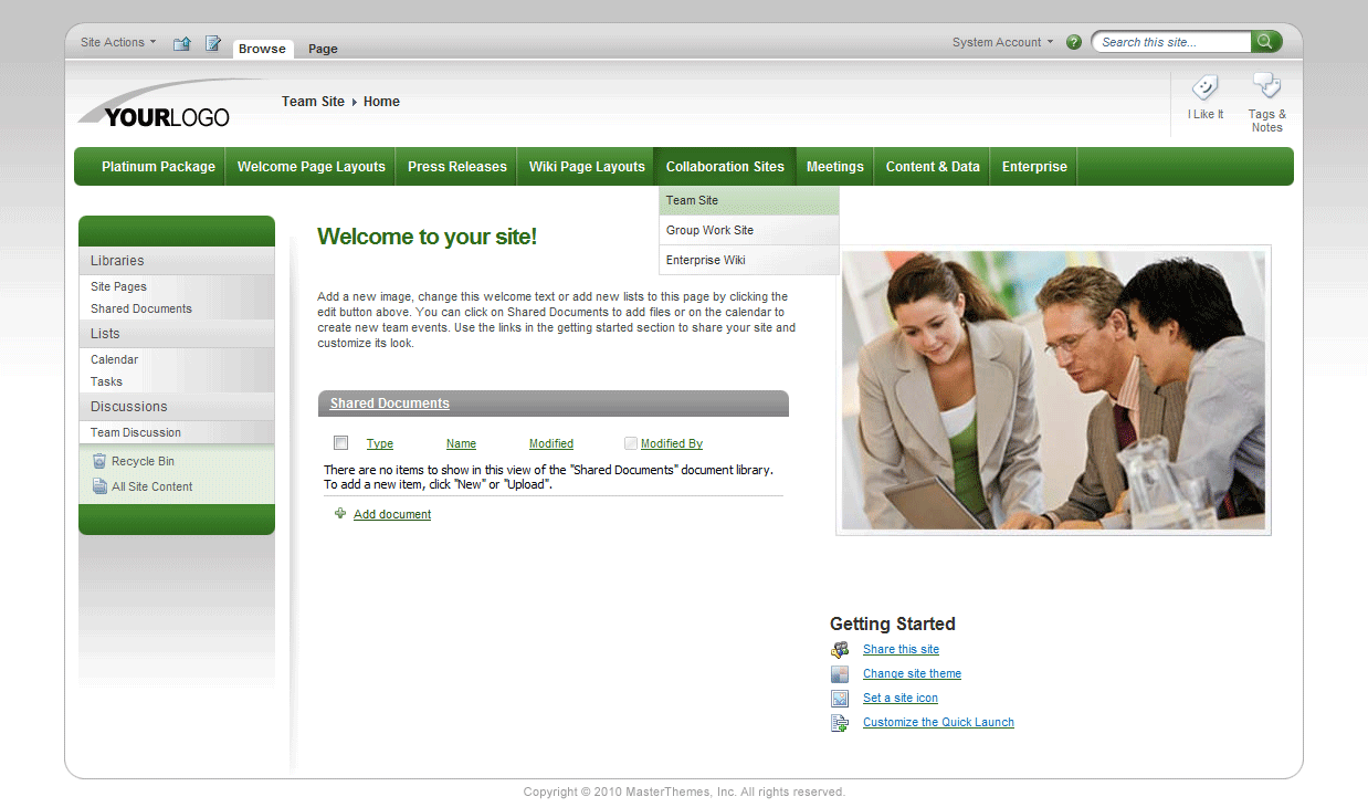 <h1>SharePoint Theme - SharepointPackages.Com
