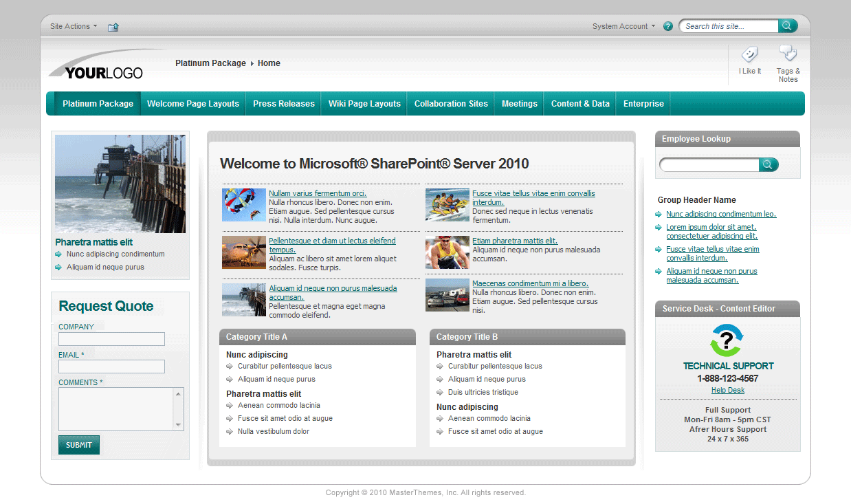 <h1>SharePoint Theme - SharepointPackages.Com