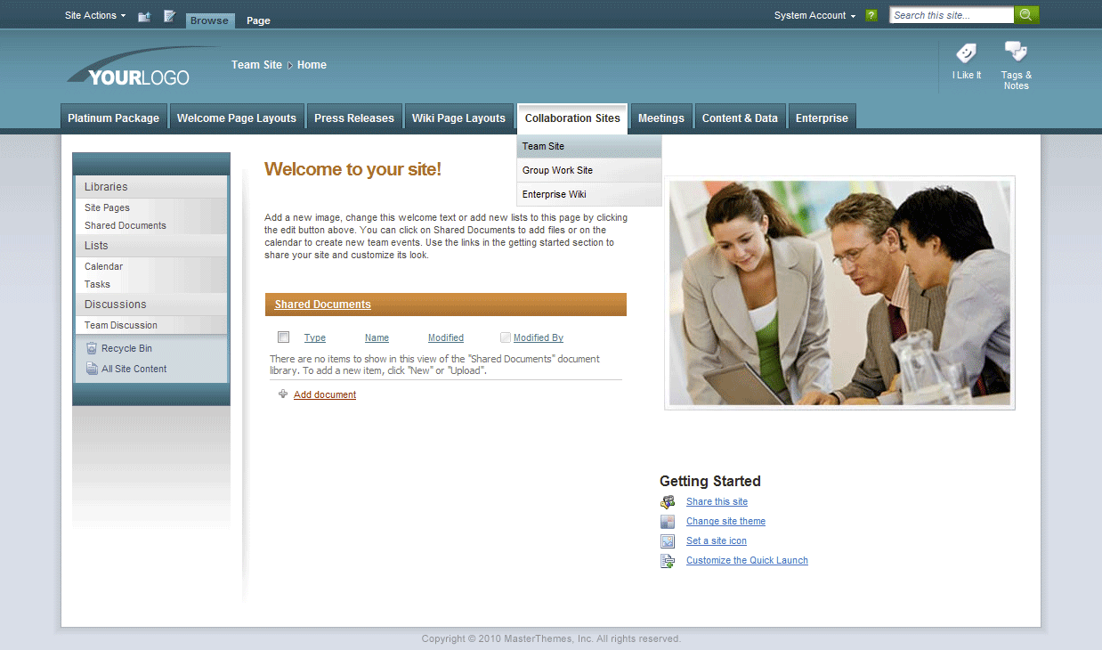 <h1>SharePoint Theme - SharepointPackages.Com