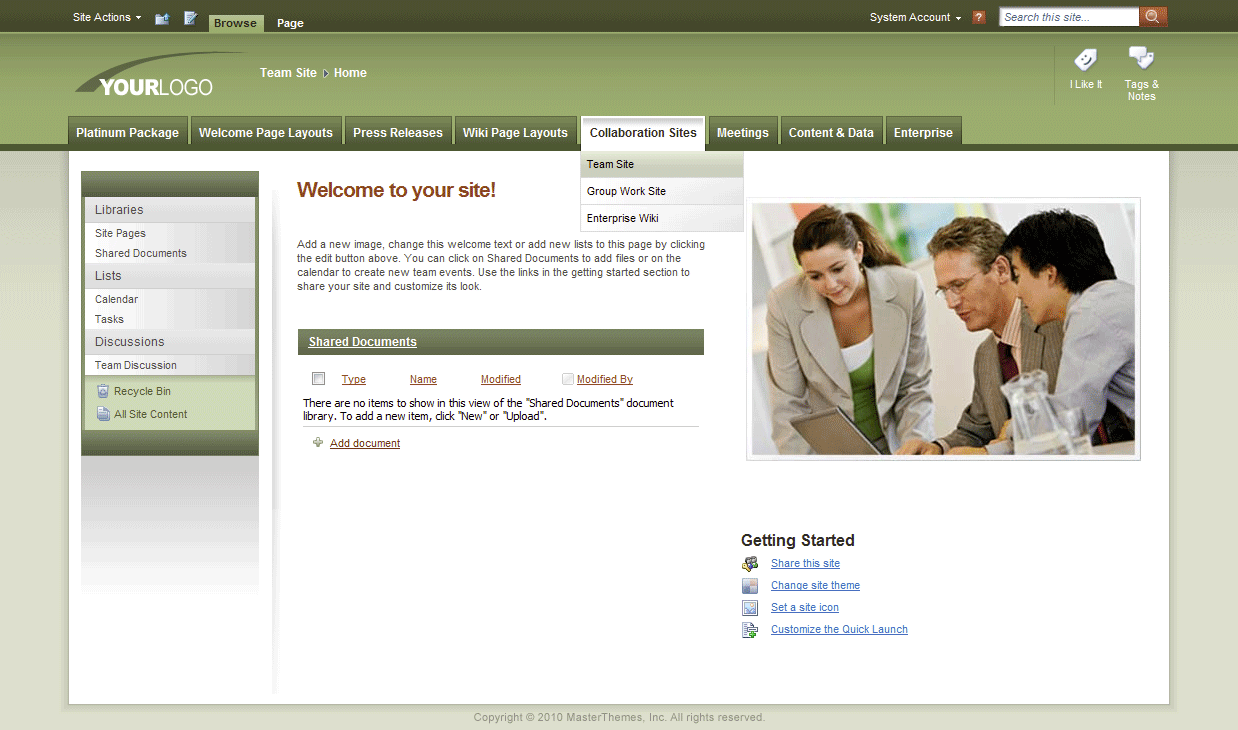 <h1>SharePoint Theme - SharepointPackages.Com