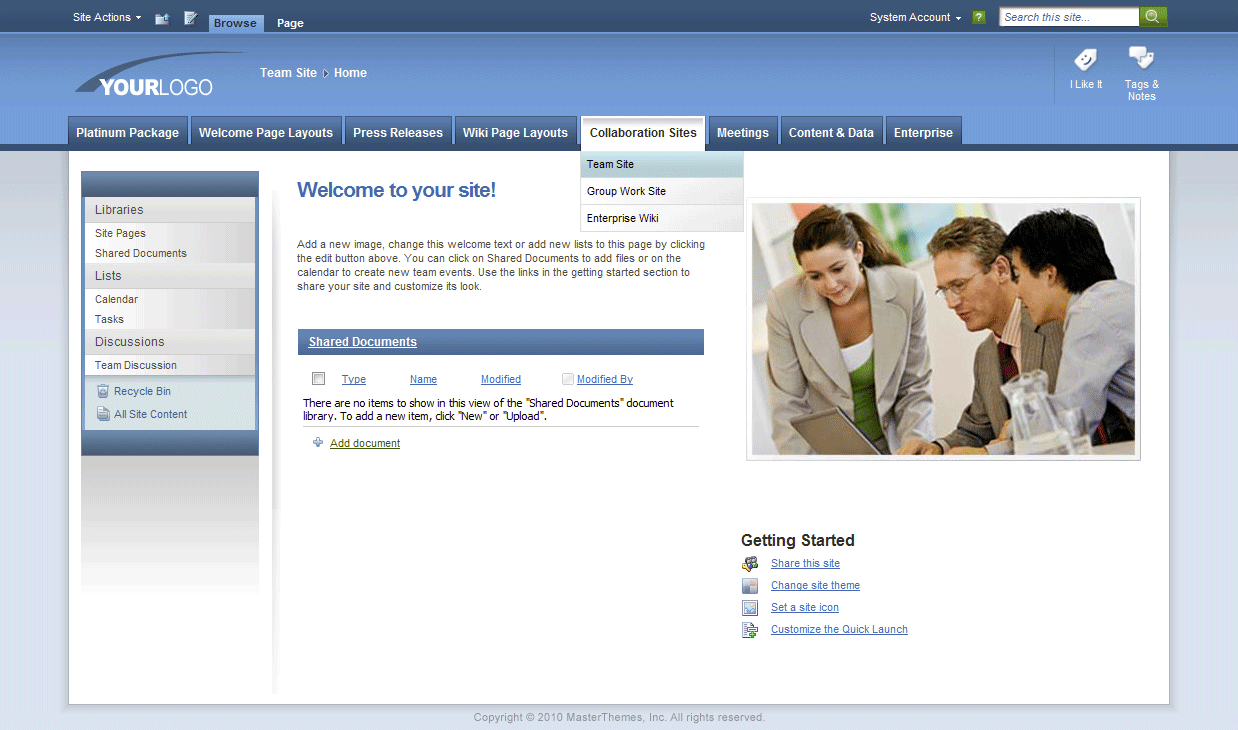 <h1>SharePoint Theme - SharepointPackages.Com